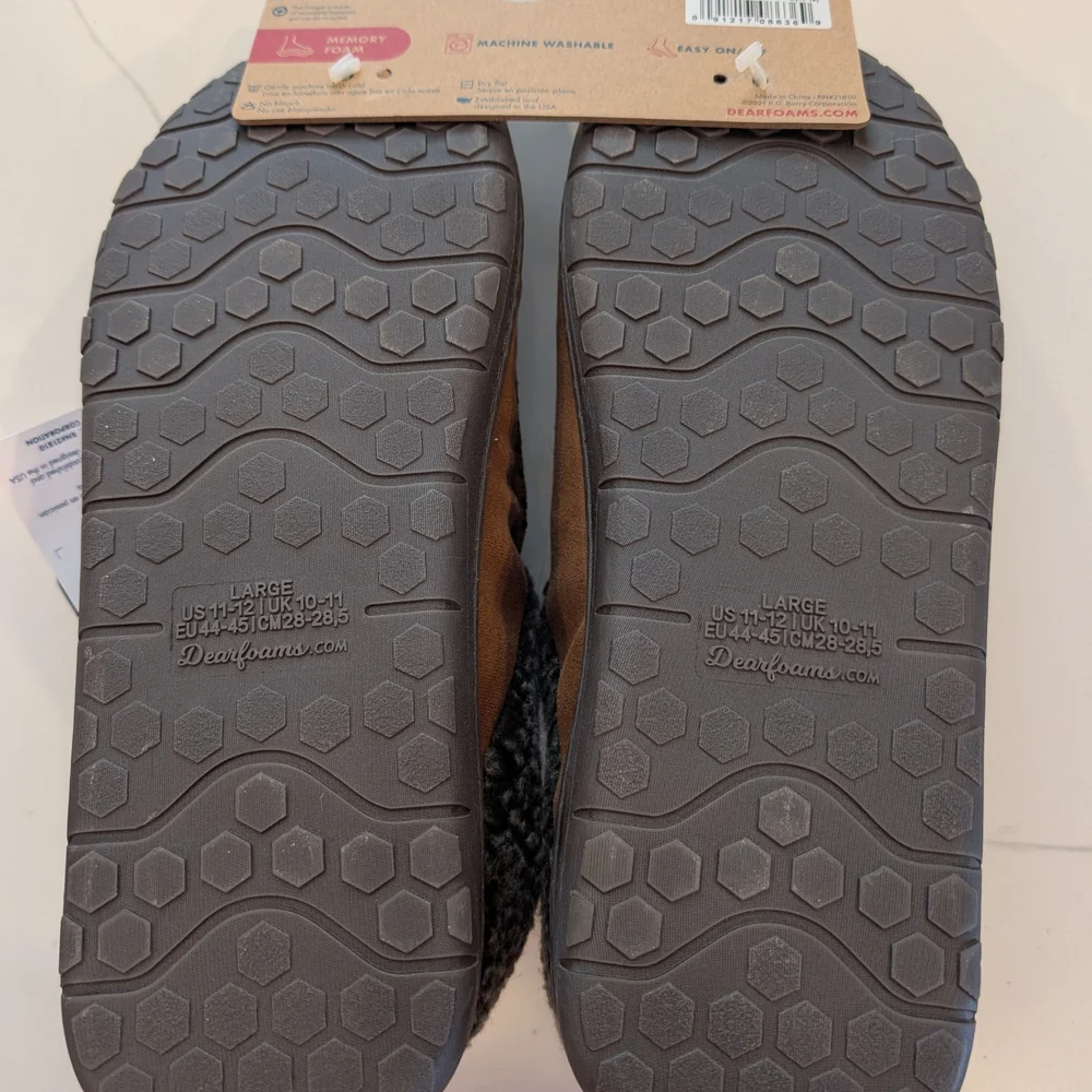 Deer Stags Men's Brown Slippers - Picture 3 of 3